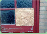 boarded up North Sheen
